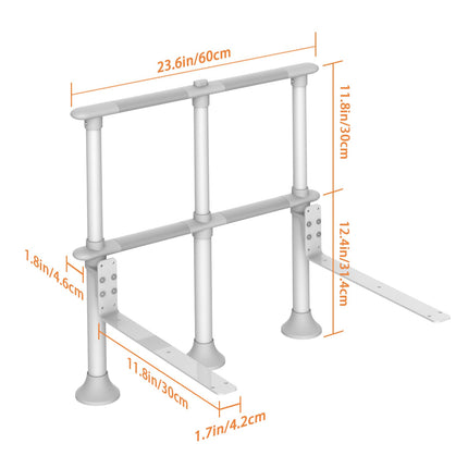 Heuffe bed rail fall protection for seniors with leg, bed grab bar standing aid for older adults, safety bed railing, height-adjustable bed guard rail nursing bed for the disabled