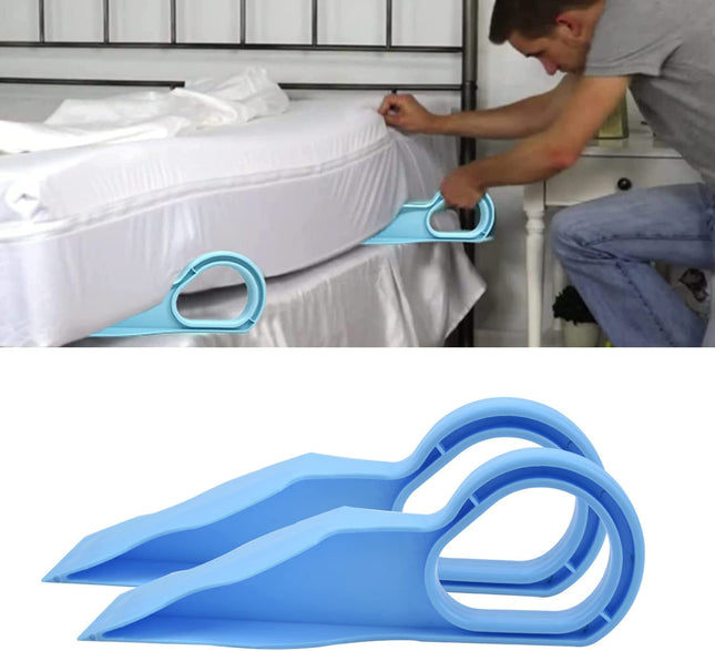 Mattress Lifter Bed Making and Mattress Lifting, 2 Pack, Practical Tool, Relieves Back Pain, Wedge Mattress Lifter, Wedge Elevator, Mattress Lifter, Bed Wedges, Saves Time