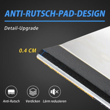 LIEKUMM 40 x 80 cm door threshold ramp, up to 300 kg, lightweight access ramp threshold ramp with anti-slip surface, curb ramp for doors, stairs, steps