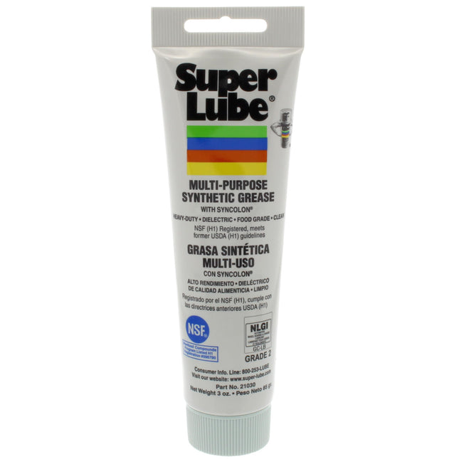 Super Lube 21030 Synthetic Grease (NLGI 2), 3 oz Tube by Super Lube