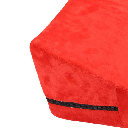 Wedge pillow for bed and sofa made of foam with removable and washable quilted cover, back and leg pillow, wedge pillow with firm density, for back and knees