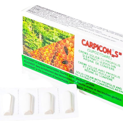 10 suppositories with propolis extract, oily extract of pine resin and beeswax (2 x 5 suppositories)