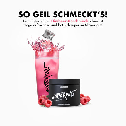 OS NUTRITION Götterpuls Premium Pre Workout Booster Raspberry 308g