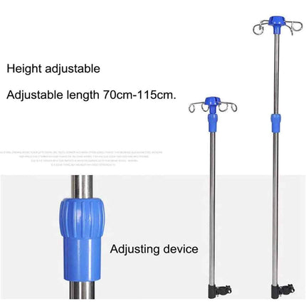 summerr infusion stand, IV stand for wheelchair users, IV pole with stainless steel, height-adjustable display stand
