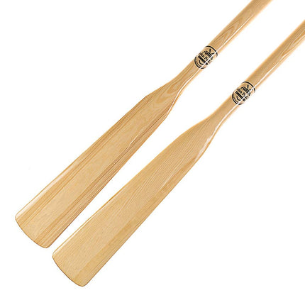 John Paddle Set: 1 pair (2 pieces) paddles 195cm-240 cm, 1 pair (2 pieces) stainless steel oarlocks and 1 pair (2 pieces) 45 mm cuffs (rowing with oarlocks and cuffs, 195cm)