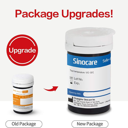 sinocare blood glucose test strips Safe ACCU2 (ACCU2 blood glucose test strips 200)