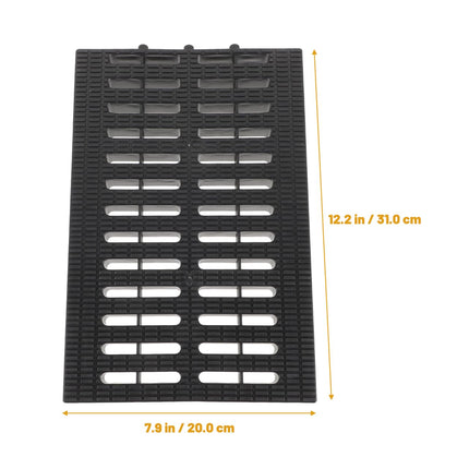 TOVINANNA Outdoor Drain Grate, Plastic, Square Drain Grate, Rainwater, 20 x 30 cm Drain Grate Drain Grate Drain Pipes Fittings