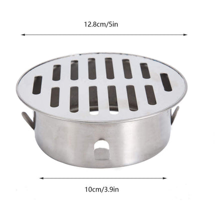 Tyenaza Floor Drain Outdoor Floor Drain Basement, Floor Drain Shower, Yard Drain Floor Drain Filter Stainless Steel Attic Drain Balcony Round Floor Drain Outdoor (5x3.9in, 110 Flat Mouth)