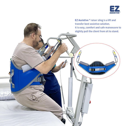 EZ Assistive Sit to Stand Lift Patient Aid Padded Sling and Stand Assist with Back Support, Patient Aid Sling works with most mobility aids (Medium (Pack of 1-Count))