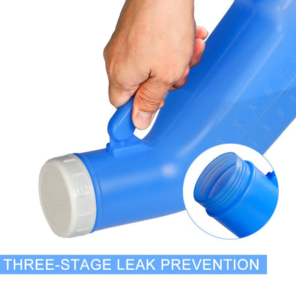 Urinal Bottle for Men Portable Urinal 1.2L Emergency Urinal Bottle Reusable Mobile Toilet Plastic Urinal Bottles with Lid for Travel Camping On the Go