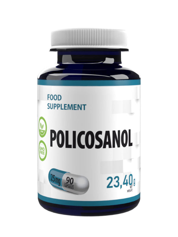 Policosanol 25mg 90 Vegan Capsules, Laboratory Tested, Non-GMO, No Fillers or Additives