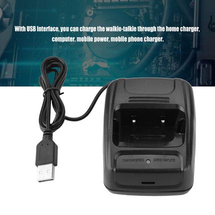 Walkie Talkie Charger Charger for Walkie Talkies Abs Radio Walkie Talkie USB Charging Cradle Station Stand for Bf888S Bf777S Bf666S