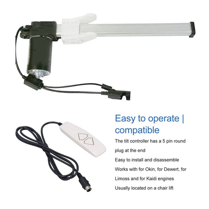 Hand switch switch universal hand control for lift chair wireless remote control with 2 buttons and 5 pin electric recliner button for Okin Dewert Limoss Kaidi