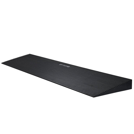 VEVOR Threshold Ramp Solid Rubber Door Threshold Ramp Max. Load Capacity up to 15T Curb Ramp 90x20x3cm Wheelchair Ramp with Double-Sided Adhesive Tape Access Ramp Rubber Ramp Self-Cutting