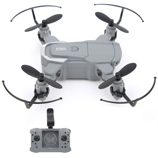 VGEBY KY905 Foldable Mini Drone with 4K HD Camera, LED Light, One Key Return, Gray, Advanced Beginner
