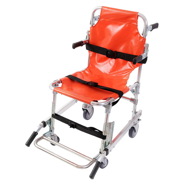 Ywanwj EMS Stair Chair Aluminum Alloy Lightweight Stair Chair Lifts Folding Rescue Firefighter Evacuation Chair for Ambulance with Quick Release