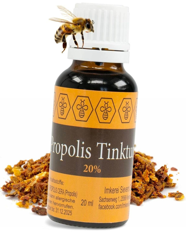 Nordbienchen® 20ml Propolis Tincture with 20% Propolis from our own beekeeping – Bee Propolis extract in the best beekeeping quality – No additives