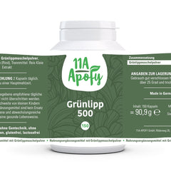 Green-lipped 500 with green-lipped mussel from New Zealand, 1000 mg per daily dose, laboratory-tested, 150 capsules
