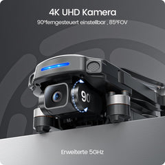 Holy Stone HS360S Drone with 4K GPS Camera for Adults, 3KM Long Range 5G Image Transmission, 20 Min Long Flight Time, Follow Me, Return, RC Foldable Drone Complete Set under 249g for Beginners, C0