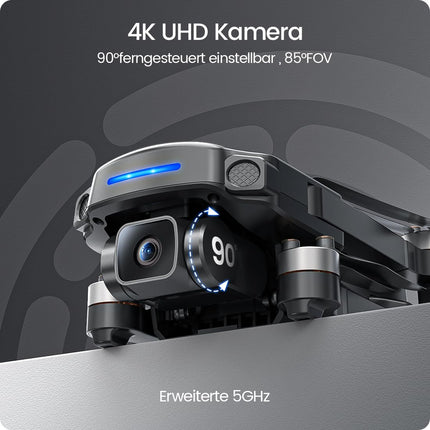 Holy Stone HS360S Drone with 4K GPS Camera for Adults, 3KM Long Range 5G Image Transmission, 20 Min Long Flight Time, Follow Me, Return, RC Foldable Drone Complete Set under 249g for Beginners, C0