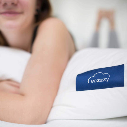 Genius eazzzy pillow 80x80 cm – orthopedic pillow for restful sleep with allergy-friendly cover made of aloe vera + milk fibers | washable &amp; tumble-dryable