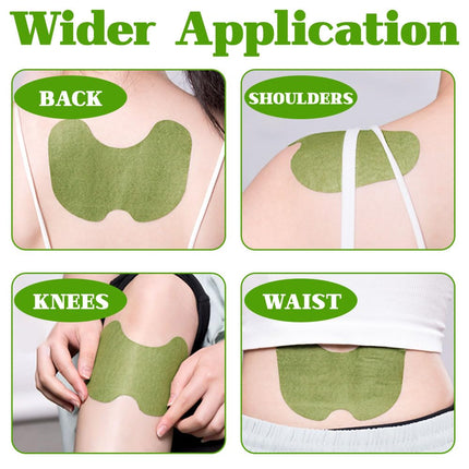 FENGQ Pain Relief Patch, 80 Pieces Pain Relief Patches, Patches for Relieving Knee Pain, Wormwood Knee Patch, Pain Relief, Heat Patch for Knee, Back, Neck and Sore Muscles
