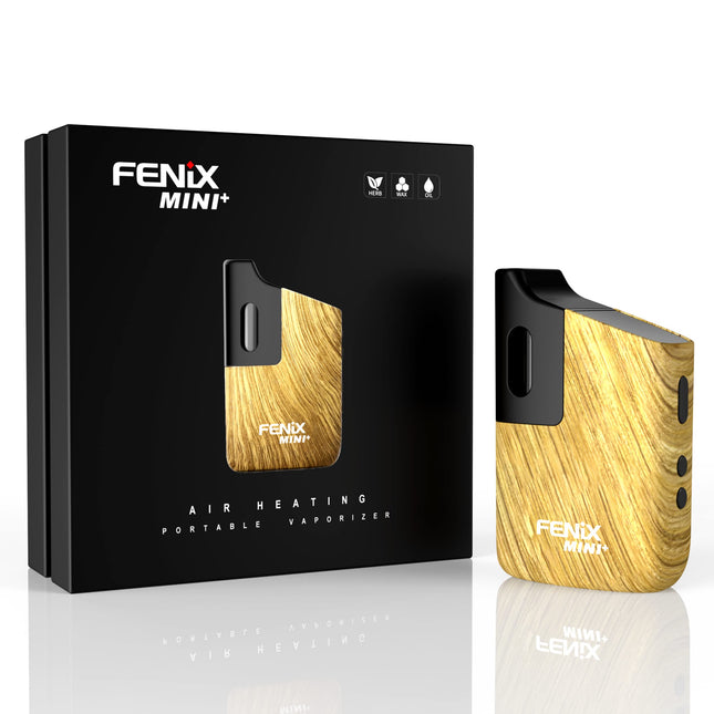 FENiX Mini Plus Vaporizer | Latest Model | The Bestseller Now with USB-C | For Herbs &amp; Extracts | 100% Convection! Wood Design