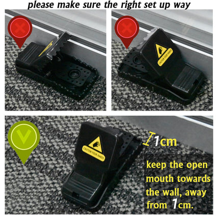 Mousetrap, set of 6 professional mousetrap snap trap rat trap, reusable mouse trap professional in home and garden