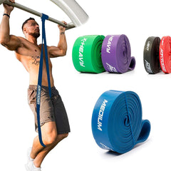 ActiveVikings® Pull-Up Fitness Bands | Perfect for Muscle Building and Freeletics Calisthenics | Fitness Band Pull-Up Bands Resistance Bands (C - Blue : Medium (Medium Resistance))