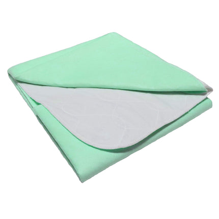 Set of 2 incontinence pads, washable pad, bed insert, wetness protection, bed pad, waterproof mattress pad, white (75 x 90 cm)
