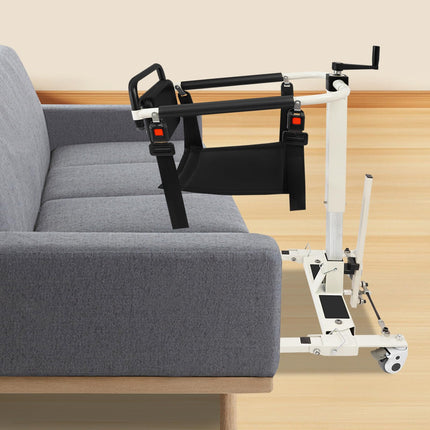 Patient lift transfer chair, patient lift for home and car, adjustable seat height 35-70cm, load capacity 120kg, suitable for people with a body width of less than 18.5 inches