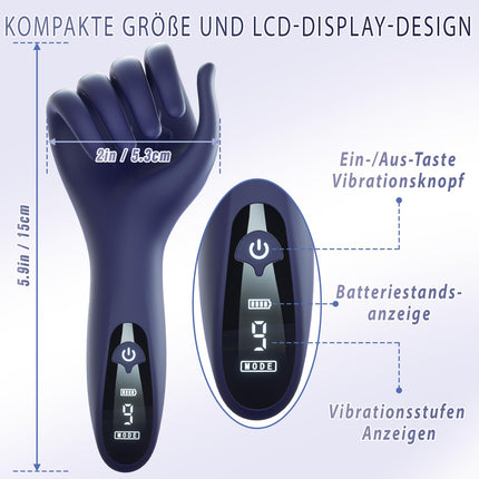 Masturbator Sex Toy for Men Couples - Masturbating for Men Penis Trainer Glans Stimulation with 9 Vibrations &amp; LCD Display, Masturbators Vibrator Sets for Men Sex Toys Sex Toys