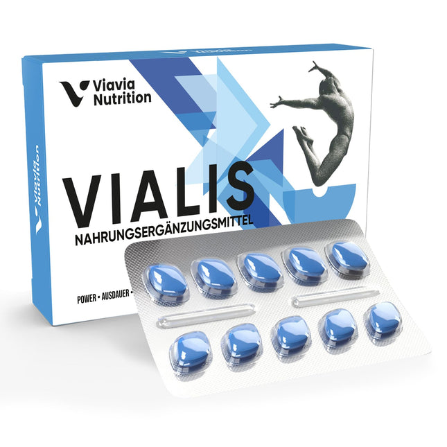 VIALIS – Natural supplement for active men – Extra Strong – Highly dosed with Maca, Ginseng, Tribulus Terrestris and L-Arginine