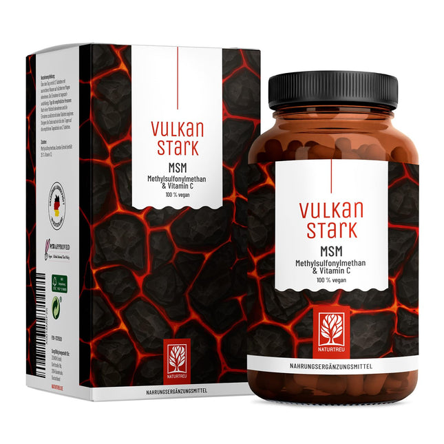 High-dose MSM tablets - 2000 mg MSM with natural vitamin C from acerola - 4-month supply - Alternative to MSM capsules - Methylsulfonylmethane, vegan, laboratory-tested