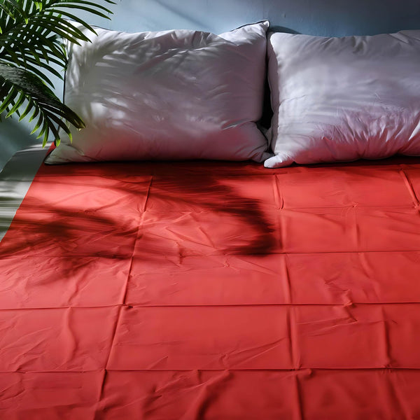 Loverstoy Waterproof PVC Bed Sheets for Sex - Washable Fetish Sheets for Women and Men, Ideal for Massage, Erotic Games, and Sex Games with Couples (Red / 2.2m*2.0m)