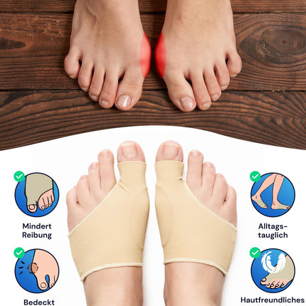 YOGAMEDIC Hallux Valgus Socks - Big Toe &amp; Foot Toe Relief Forefoot Cushion - Hammer Toe Correction and Protection, 1 Pair for Shoes, Sandals - Toe Splint Corrector for Women &amp; Men, Size S/M