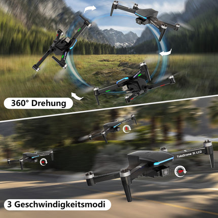 Toladrone Drone with Camera LCD Screen Digital Image Transmission Remote Control FPV Drone with Brushless Motor for Adults TD31LCD RC Drones for Beginners