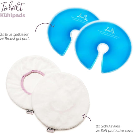 Livella Breast Gel Cushion 3-in-1 Cooling &amp; Heating Pad for Breast &amp; Breastfeeding - Can be used with a breast pump - Relaxing &amp; stimulates milk flow - 2 thermal pads &amp; 2 protective fleeces