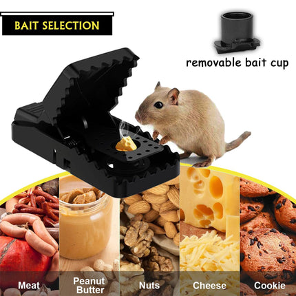 Mousetrap, set of 6 professional mousetrap snap trap rat trap, reusable mouse trap professional in home and garden