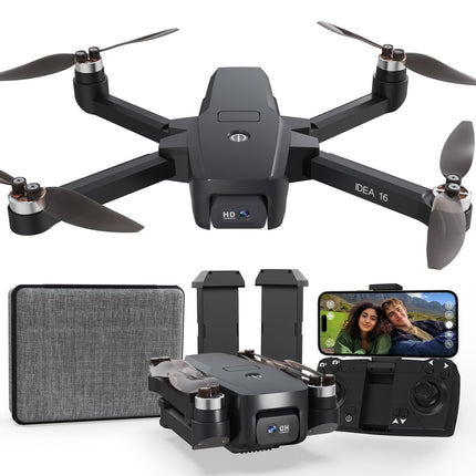 Drone with 4K camera, 5G WiFi transmission, maximum 40 km/h flight speed, level 4 wind resistance, brushless motor, drone for adults, foldable quadcopter