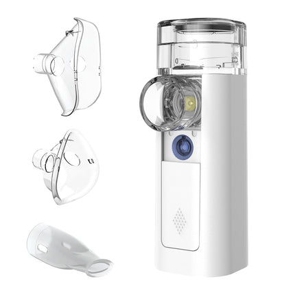 mini Air 360+ distributed by OMRON | Portable, silent nebulizer for adults and children | Inhaler including two masks and mouthpiece | Cough and cold relief | Micro-USB charging