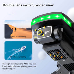 FPV Drones, 1080P WiFi Drone with 4K HD Dual Camera, Gesture Control RC Quadcopter for Beginners, Foldable Drone with Built-in Battery and Carrying Case, Automatic Hovering