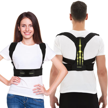 Back Straightener, Adjustable Shoulder Strap Posture Corrector for Men and Women and Provides Pain Relief from Neck, Shoulder, Upper and Lower Back (L/XL)