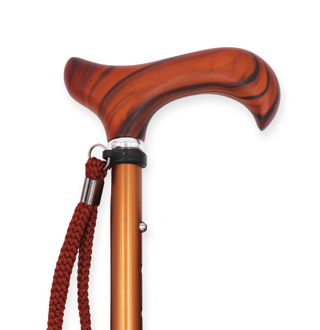 KMINA PRO - Walking Stick Wood Adjustable, Women, Walking Stick Men, Seniors, Height Adjustable, Elegant, Aluminum