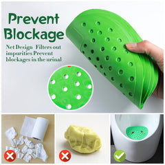 Urinal strainer with fragrance, 8 pieces urinal strainer urinal insert with air freshener to eliminate odors, urinal strainer splash guard fragrance for toilets, urinal, WC, bathroom, any urinal