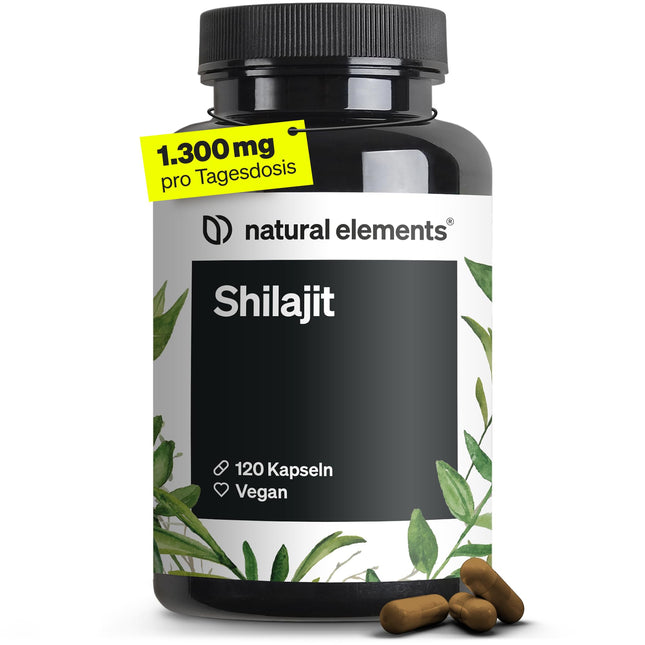 Mumijo Shilajit Capsules – high dose 1300mg per daily dose – 120 capsules Shilajit Original from the Himalayas – vegan, without unnecessary additives – produced in Germany &amp; laboratory-tested