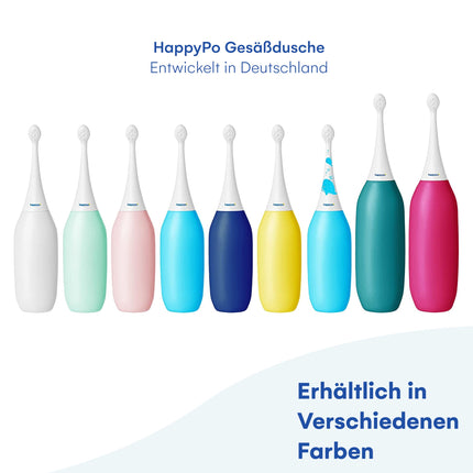 Butt Shower - HappyPo XL Hand Shower Bidet 480 ml - Gentle Cleaning without Wet Wipes - Portable Toilet Shower for Home and Travel - Saves Water and Paper - Petrol