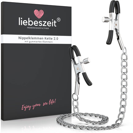LIEBESZEIT© Nipple Clamps Nipples - NEW 2025 - Adjustable Nipple Clamps Nipple Clamps SM Fetish Sex Toys for Women Men Couples BDSM Toys Sex Toys Bondage Sex Toy Set Nipple Chain