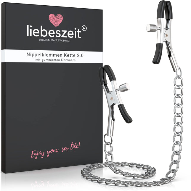 LIEBESZEIT© Nipple Clamps Nipples - NEW 2025 - Adjustable Nipple Clamps Nipple Clamps SM Fetish Sex Toys for Women Men Couples BDSM Toys Sex Toys Bondage Sex Toy Set Nipple Chain