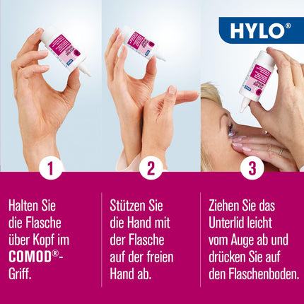 HYLO DUAL INTENSE eye drops for dry eyes, intensive, with hyaluronic acid and ectoine, 10 ml, solution